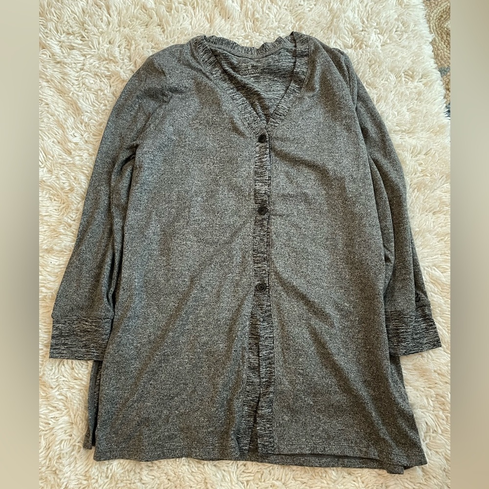 Cuddlduds Gray Sweater lightweight Size LP